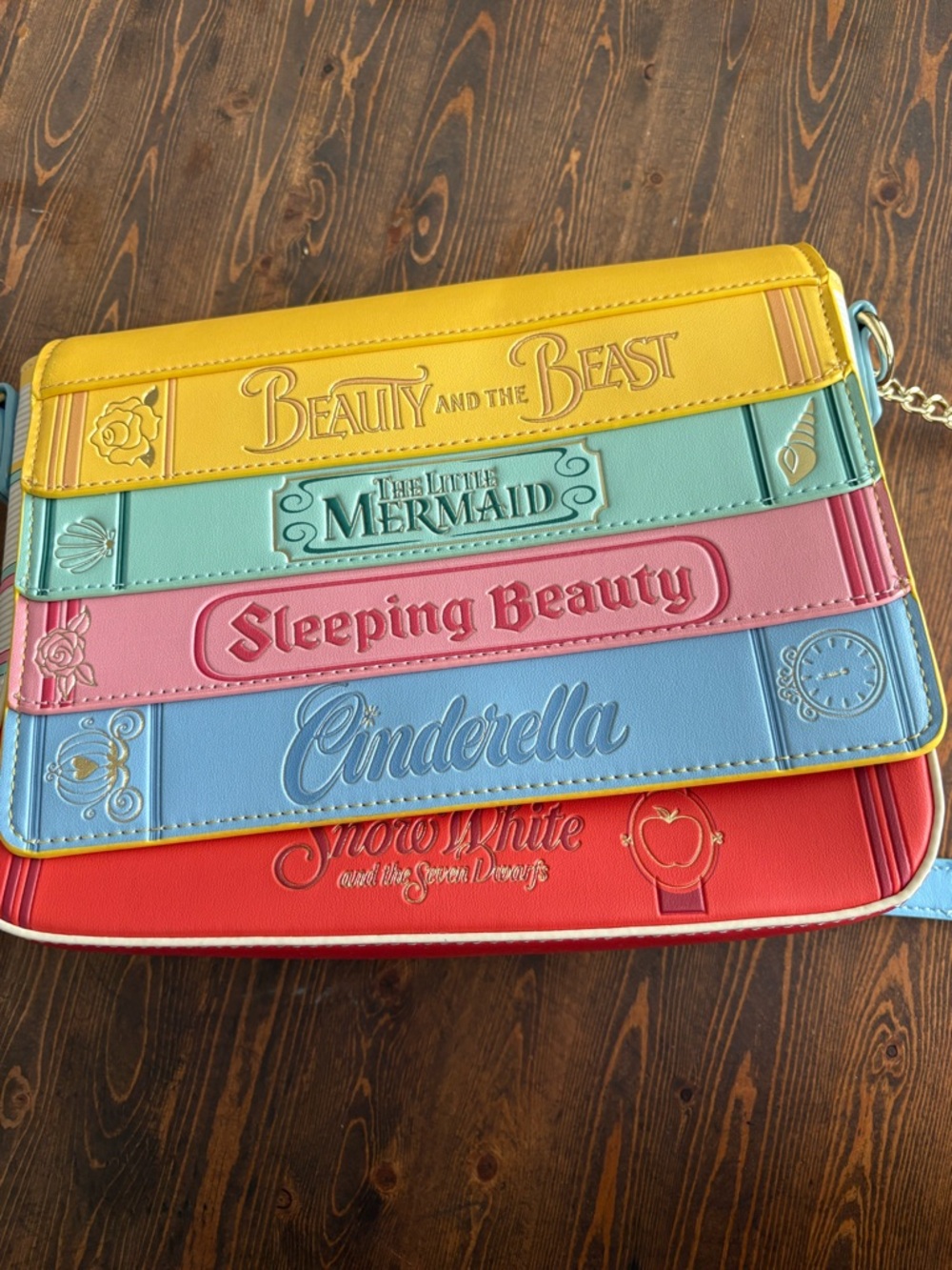 Loungefly & Disney Storybook Stripe Crossbody Bag - Multicolor